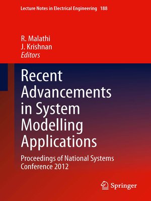 cover image of Recent Advancements in System Modelling Applications